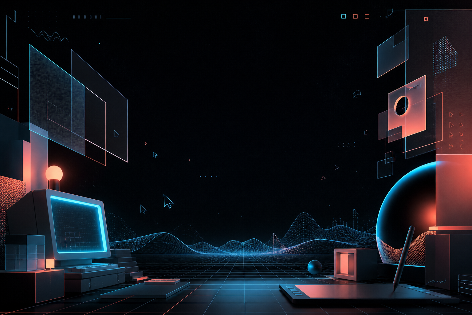 SignalDesk interactive desktop-style Carrd portfolio preview